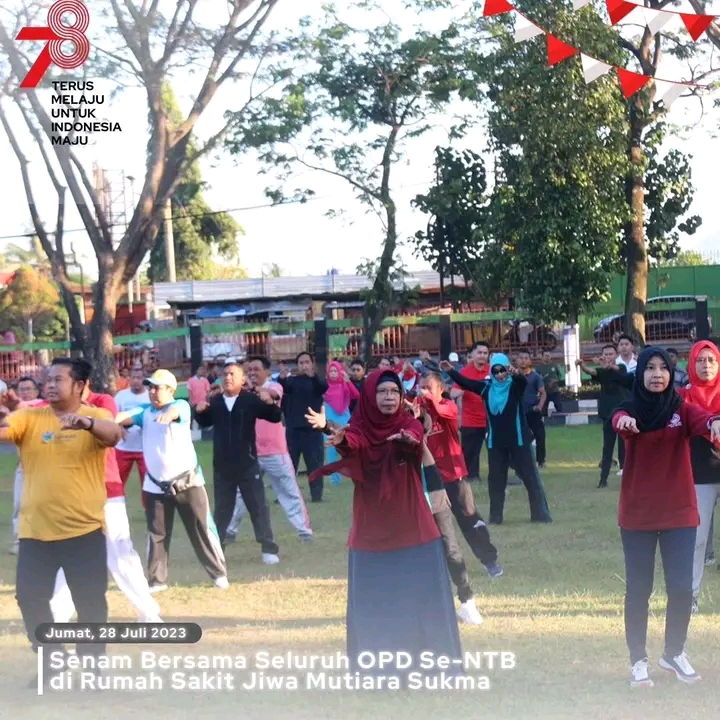 SENAM BERSAMA SELURUH OPD SE - NTB DI RUMAH SAKIT JIWA MUTIARA SUKMA